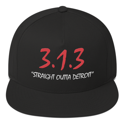 '313 Straight Outta Detroit' Snapback | 5-Panel