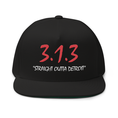 '313 Straight Outta Detroit' Snapback | 5-Panel