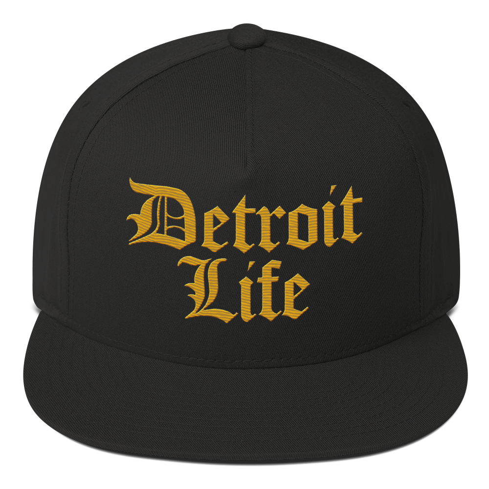 'Detroit Life' Snapback | 5-Panel - Gold