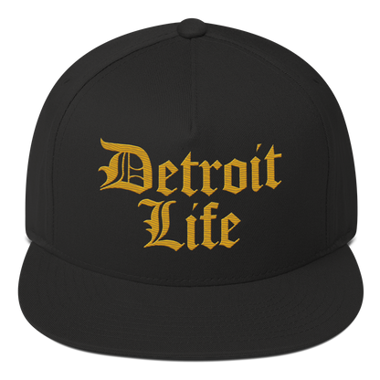 'Detroit Life' Snapback | 5-Panel - Gold