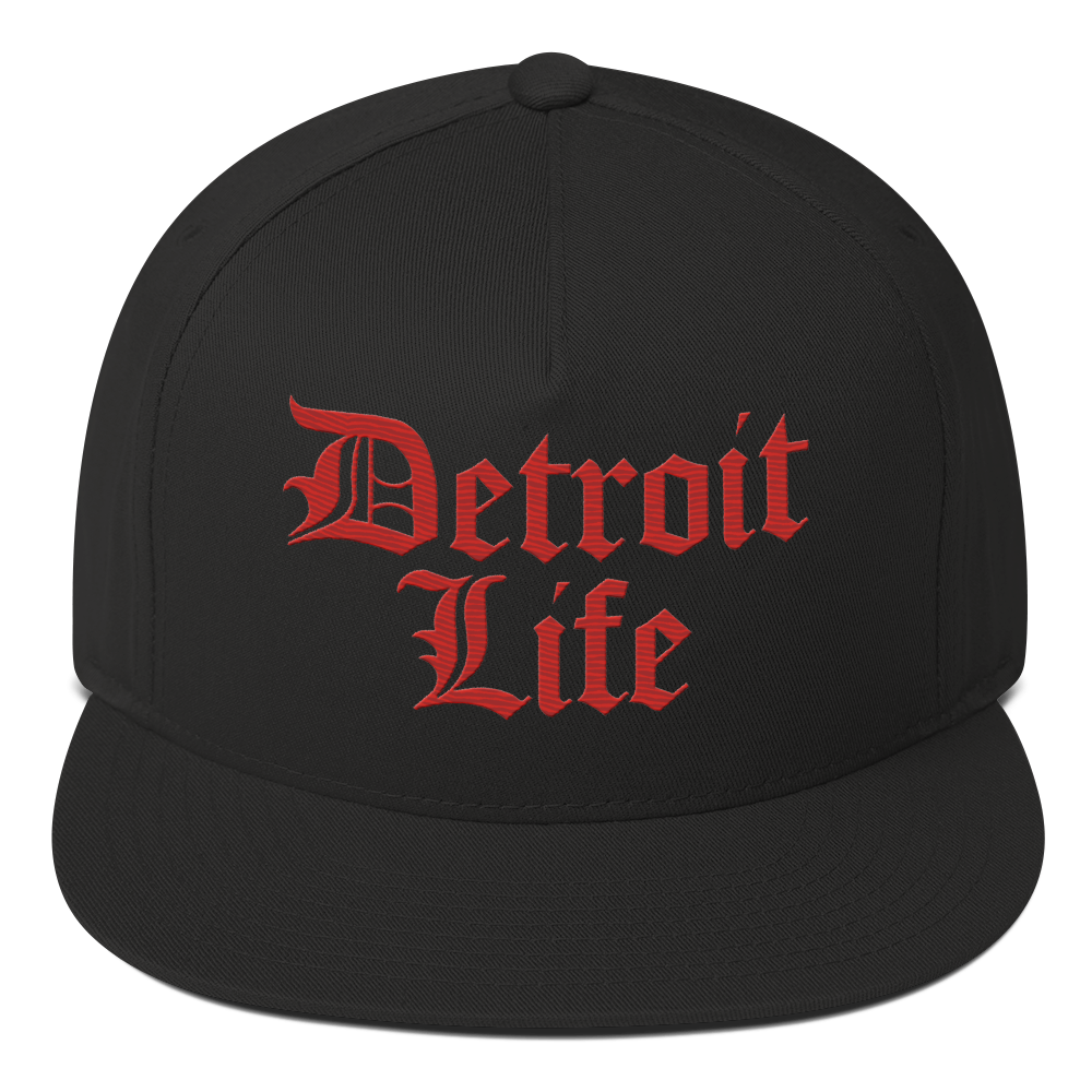 'Detroit Life' Snapback | 5-Panel - Aliform Red