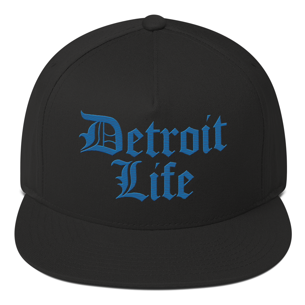 'Detroit Life' Snapback | 5-Panel - Azure