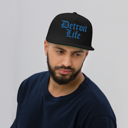 'Detroit Life' Snapback | 5-Panel - Azure