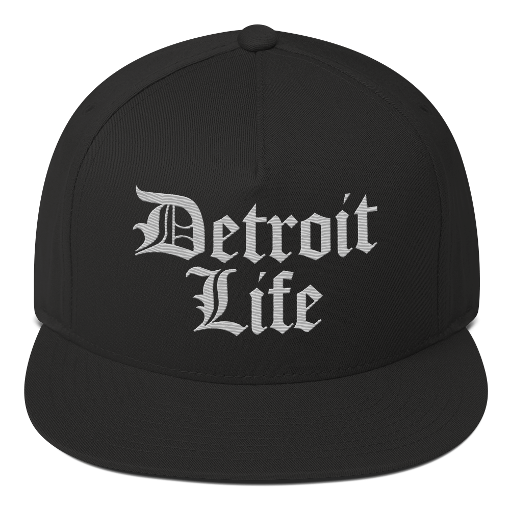 'Detroit Life' Snapback | 5-Panel - Platinum