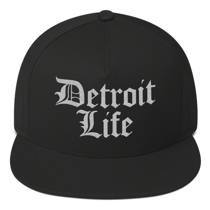 'Detroit Life' Snapback | 5-Panel - Platinum