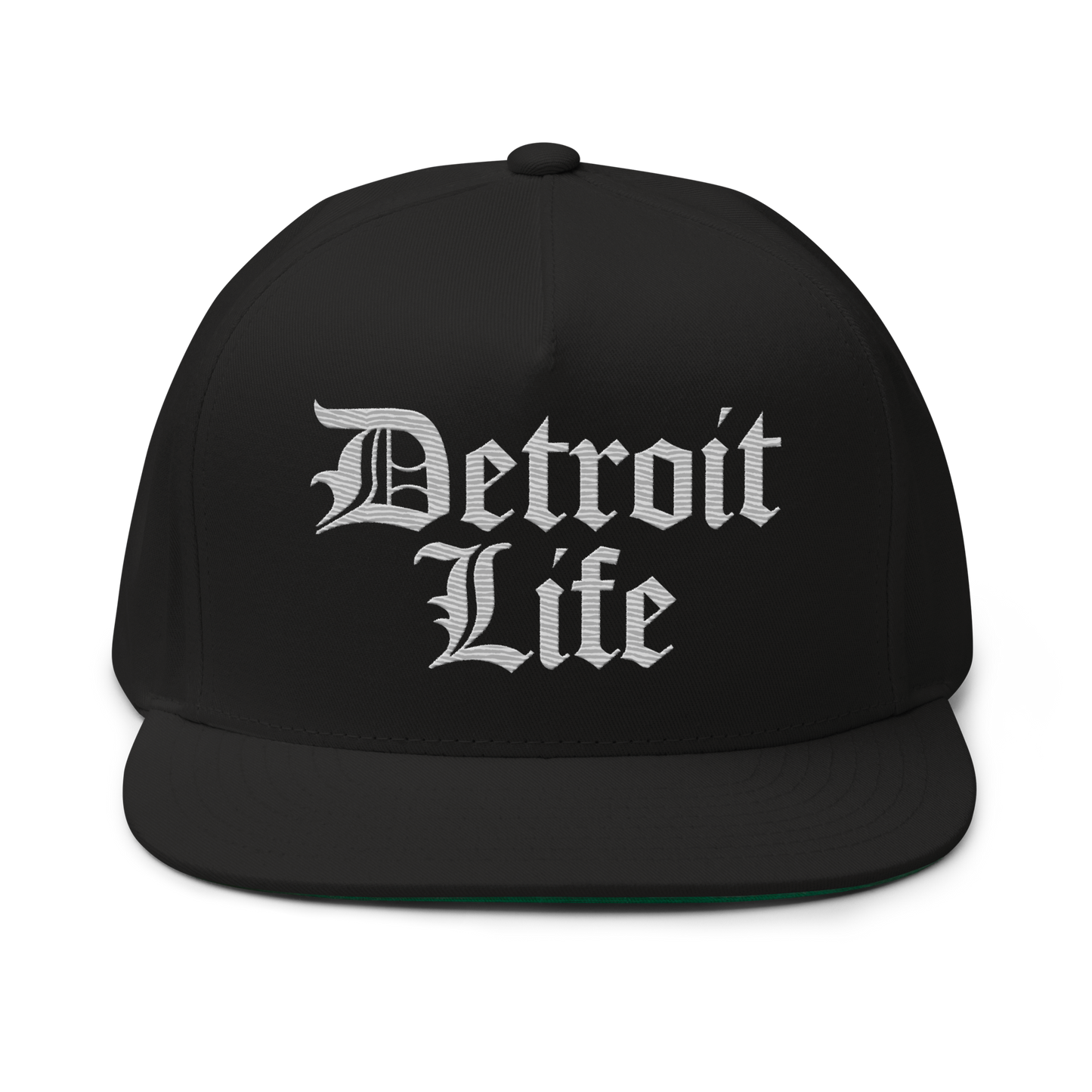 'Detroit Life' Snapback | 5-Panel - Platinum