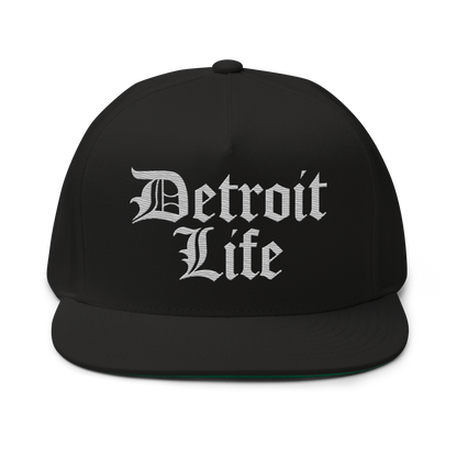 'Detroit Life' Snapback | 5-Panel - Platinum