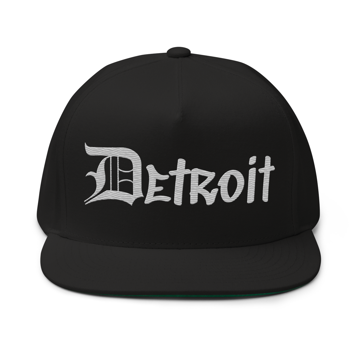 'Detroit' Snapback (OED Tag Font) | 5-Panel - Platinum