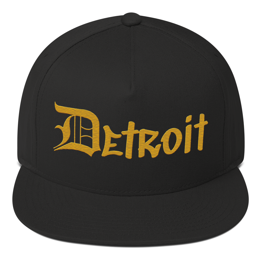 'Detroit' Snapback (OED Tag Font) | Gold