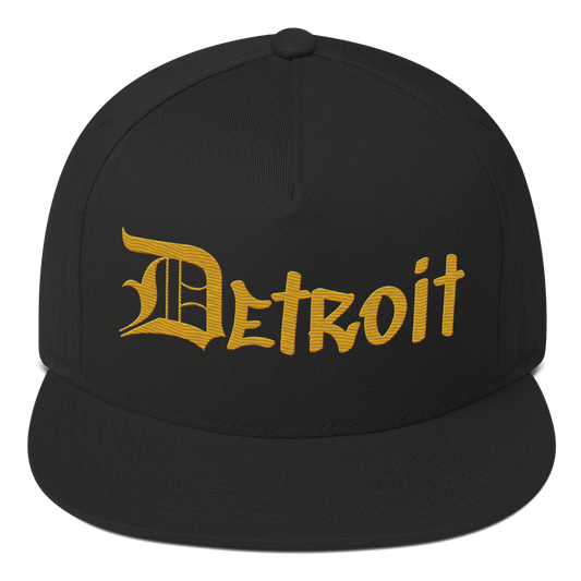 'Detroit' Snapback (OED Tag Font) | Gold