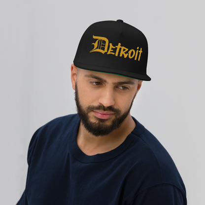 'Detroit' Snapback (OED Tag Font) | Gold