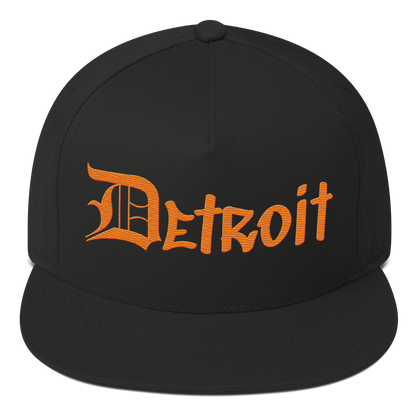 'Detroit' Snapback (OED Tag Font) | Orange