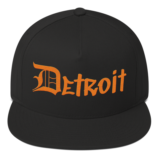 'Detroit' Snapback (OED Tag Font) | Orange