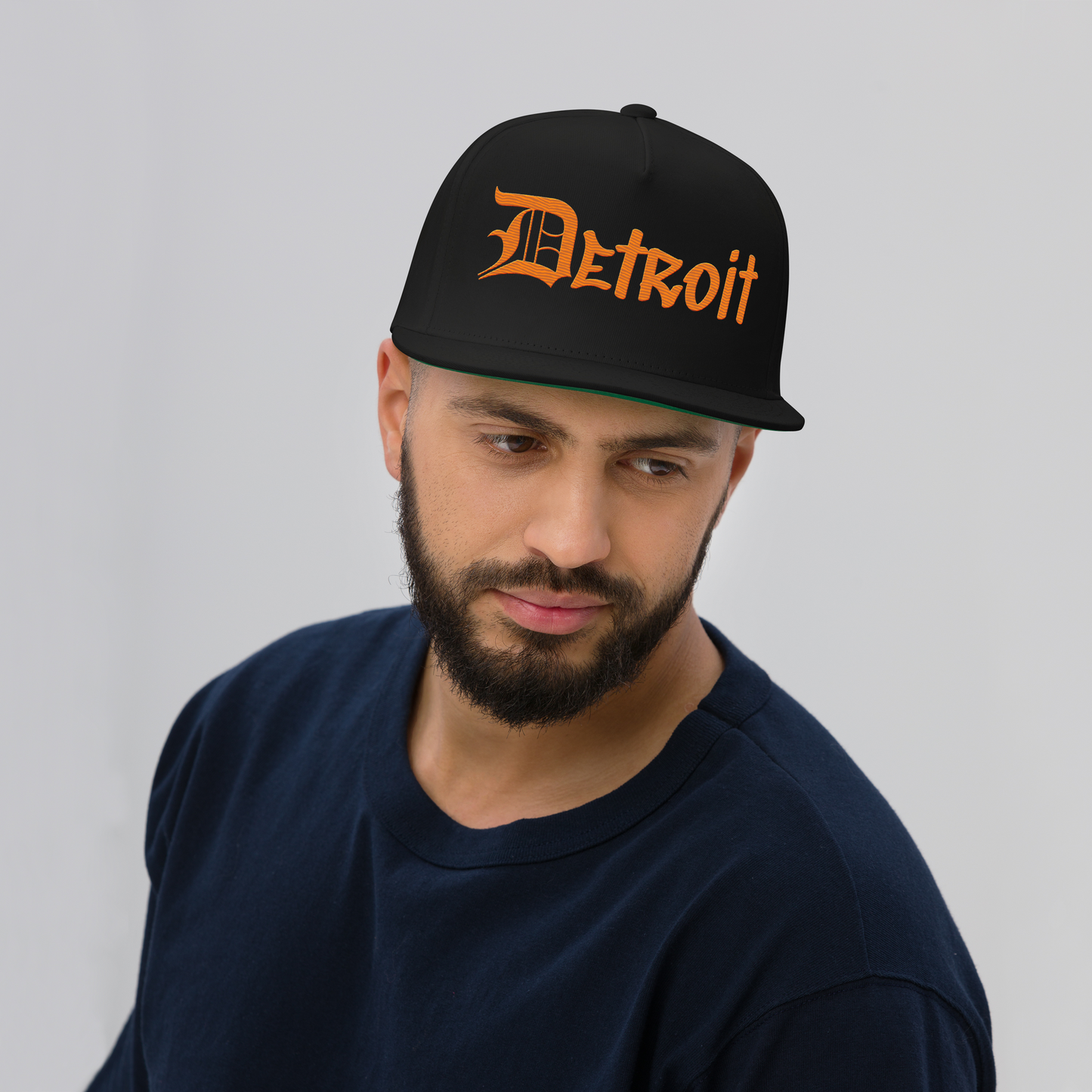 'Detroit' Snapback (OED Tag Font) | Orange