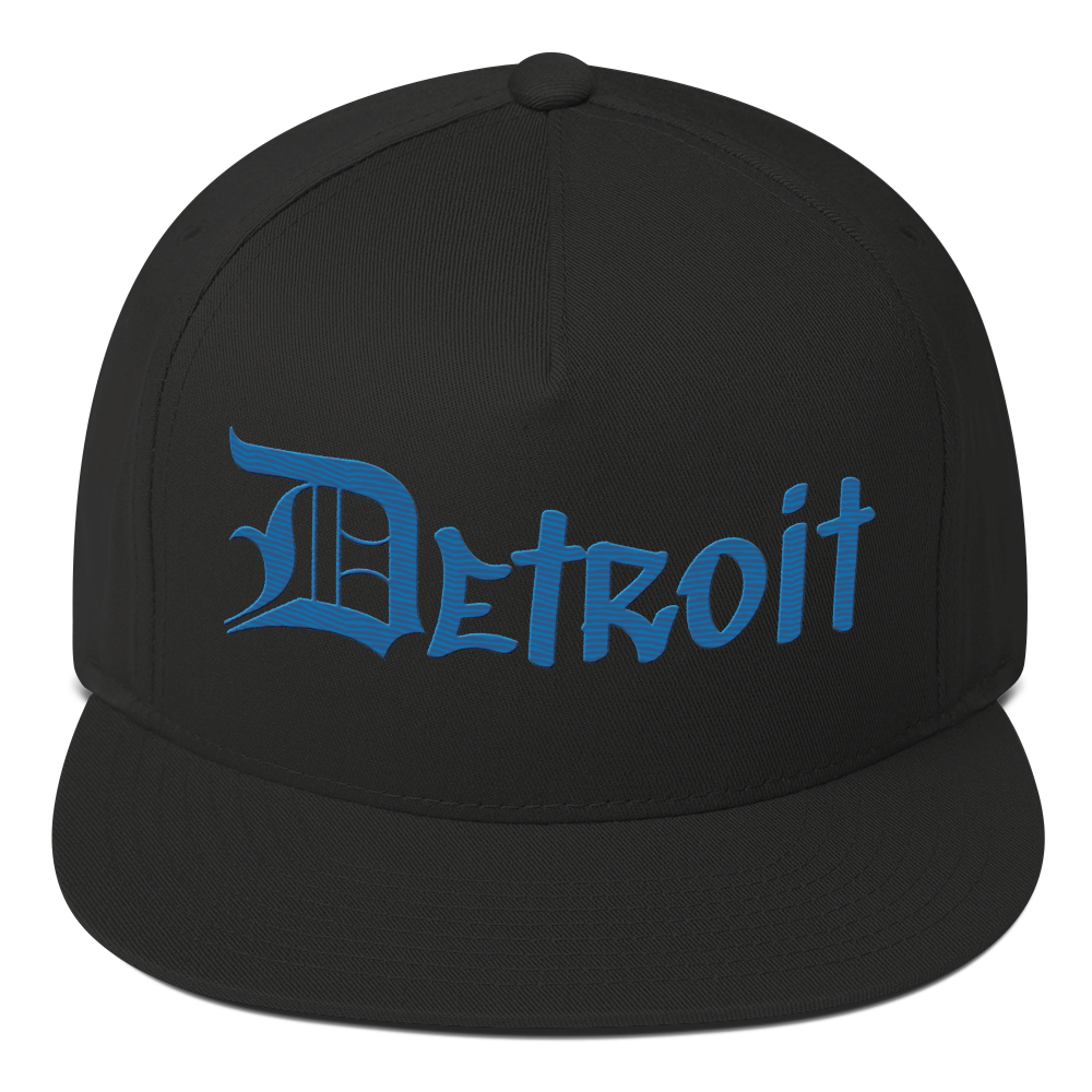 'Detroit' Snapback (OED Tag Font) | Azure