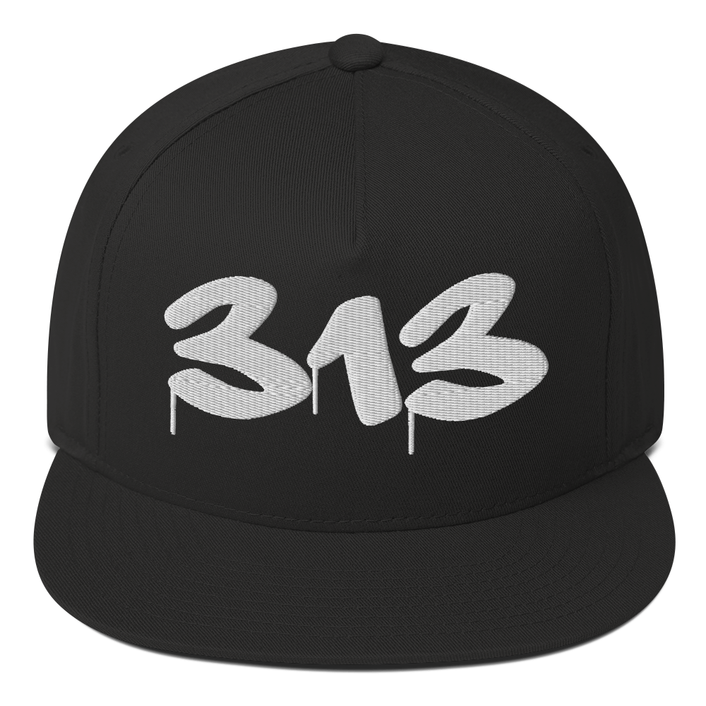 Detroit '313' Snapback (Tag Font) | 5-Panel