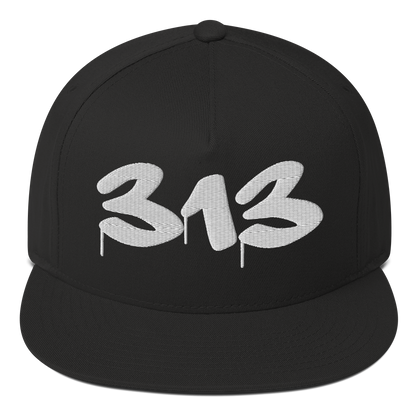 Detroit '313' Snapback (Tag Font) | 5-Panel