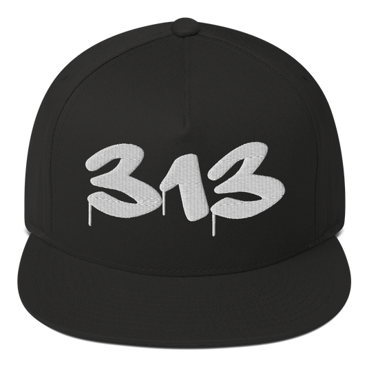 Detroit '313' Snapback (Tag Font) | 5-Panel