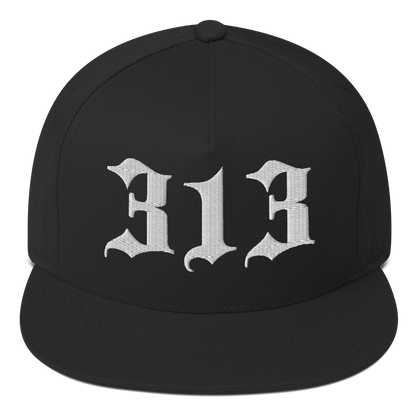 Detroit '313' Snapback (Old English Font) | 5-Panel