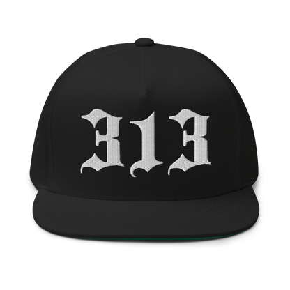 Detroit '313' Snapback (Old English Font) | 5-Panel