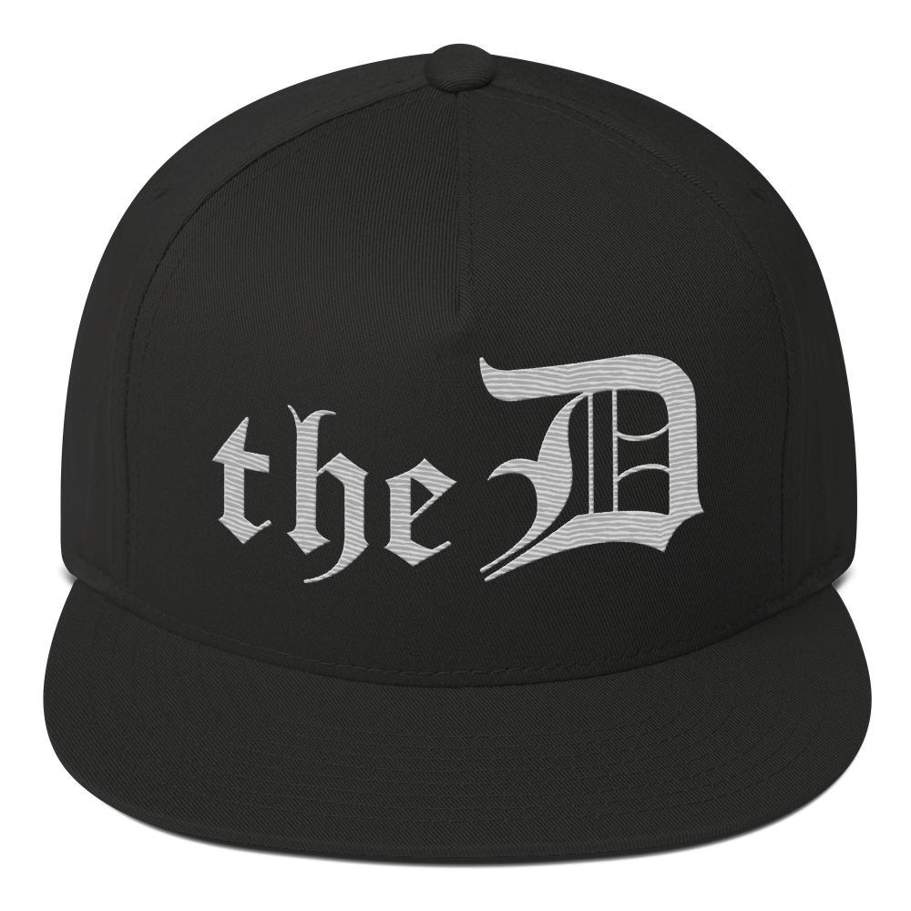 Detroit 'The D' Snapback | 5-Panel - Platinum