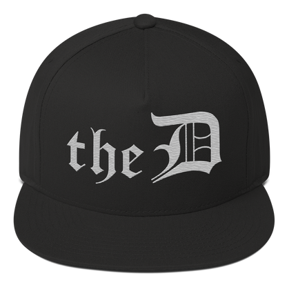 Detroit 'The D' Snapback | 5-Panel - Platinum