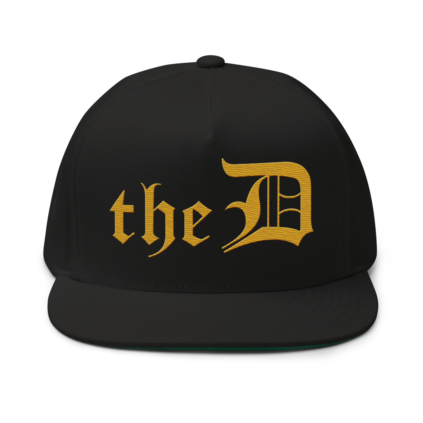 Detroit 'The D' Snapback | 5-Panel - Gold