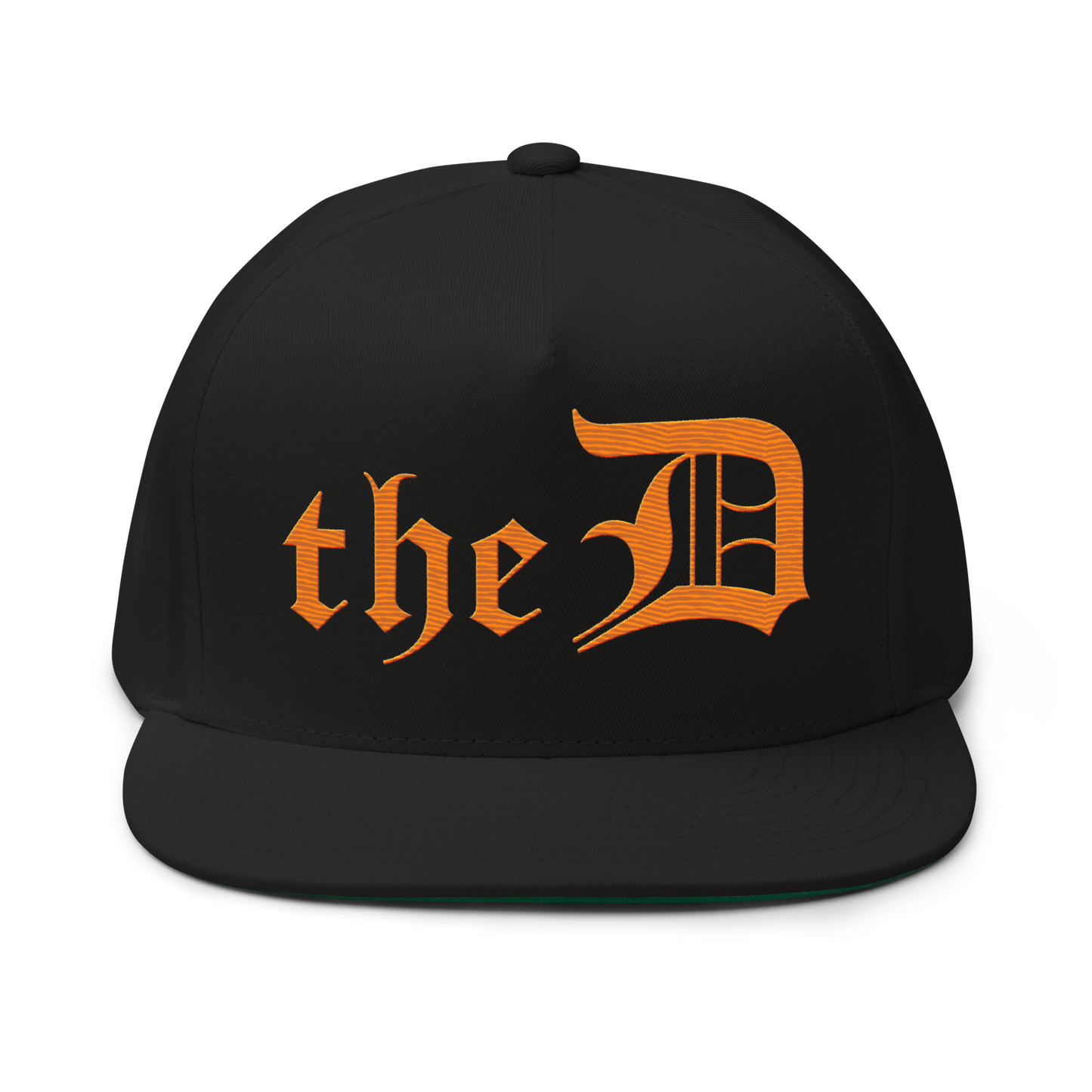 Detroit 'The D' Snapback | 5-Panel - Orange