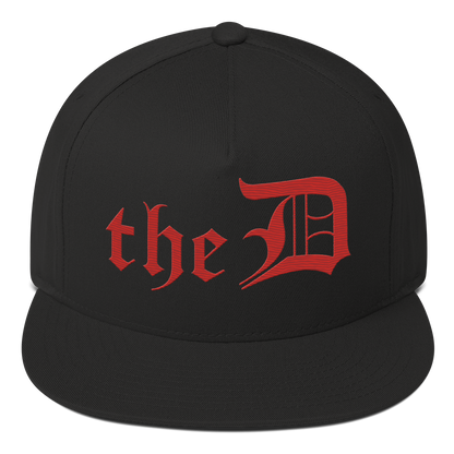 Detroit 'The D' Snapback | 5-Panel - Aliform Red