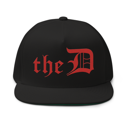 Detroit 'The D' Snapback | 5-Panel - Aliform Red