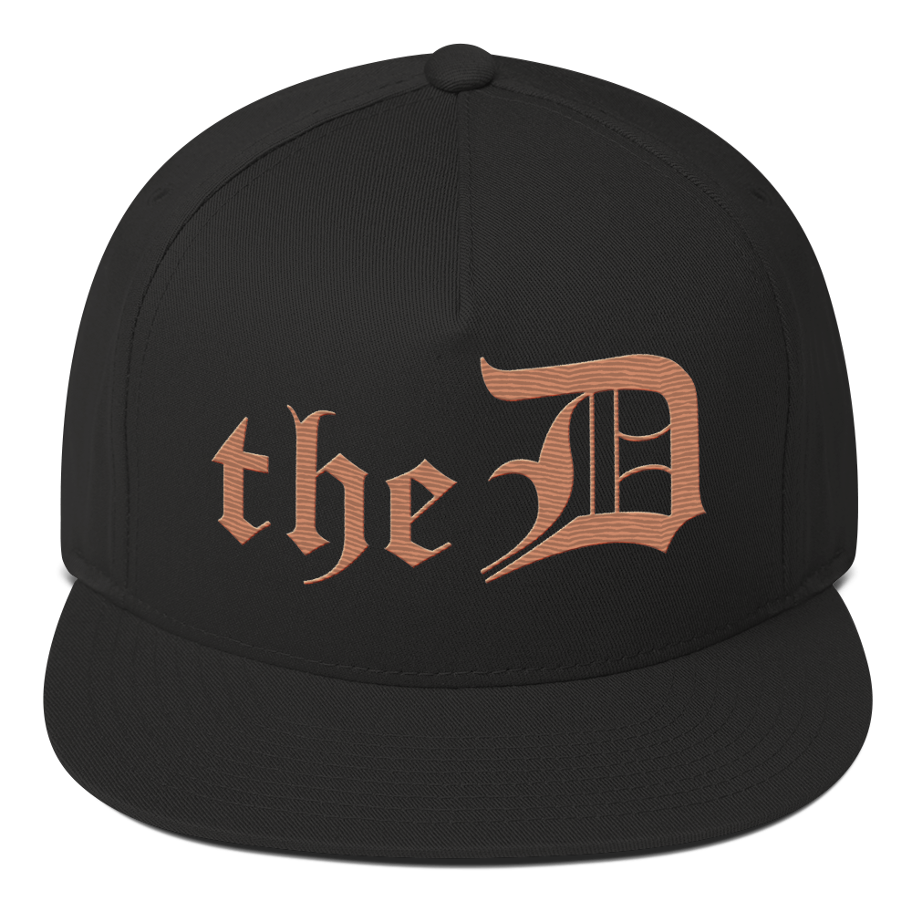 Detroit 'The D' Snapback | 5-Panel - Copper