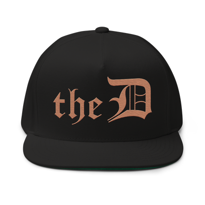 Detroit 'The D' Snapback | 5-Panel - Copper