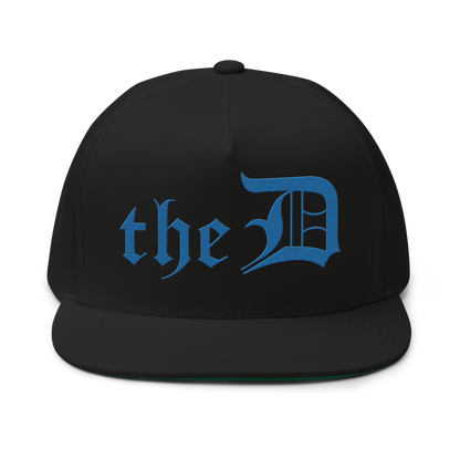 Detroit 'The D' Snapback | 5-Panel - Azure