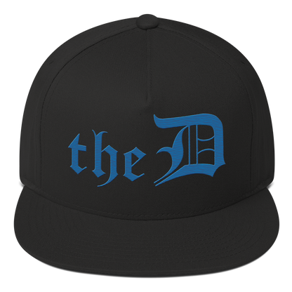 Detroit 'The D' Snapback | 5-Panel - Azure