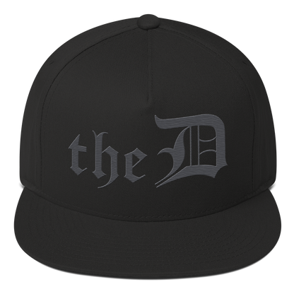 Detroit 'The D' Snapback | 5-Panel - Iron Ore Grey