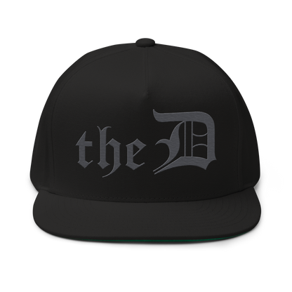 Detroit 'The D' Snapback | 5-Panel - Iron Ore Grey