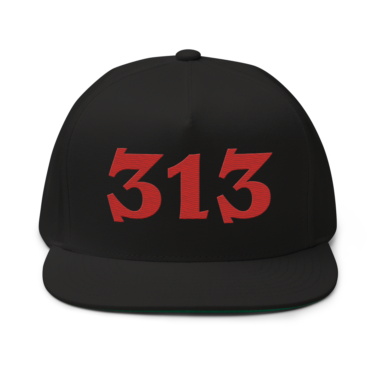 Detroit '313' Snapback | 5-Panel - Aliform Red