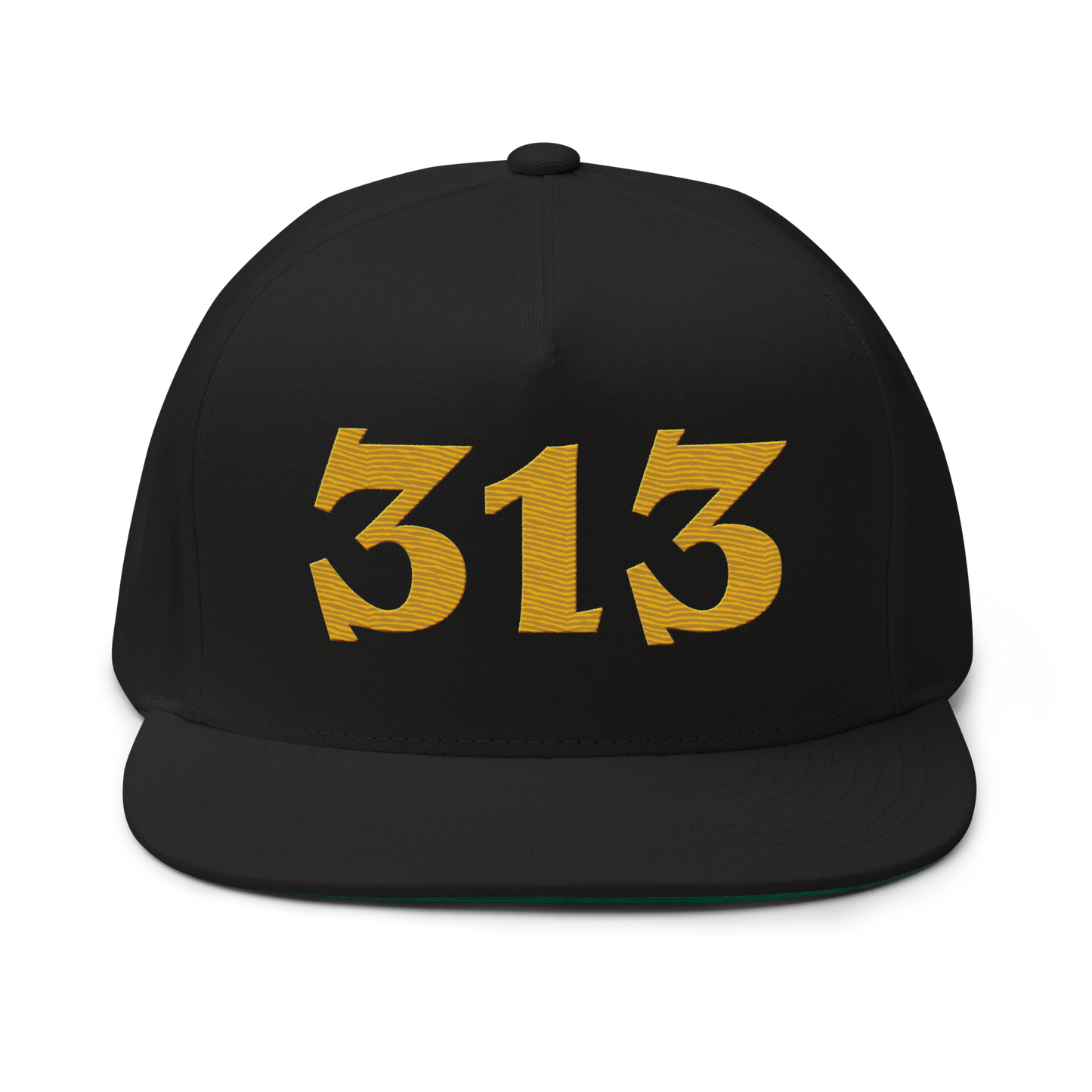 Detroit '313' Snapback | 5-Panel - Gold