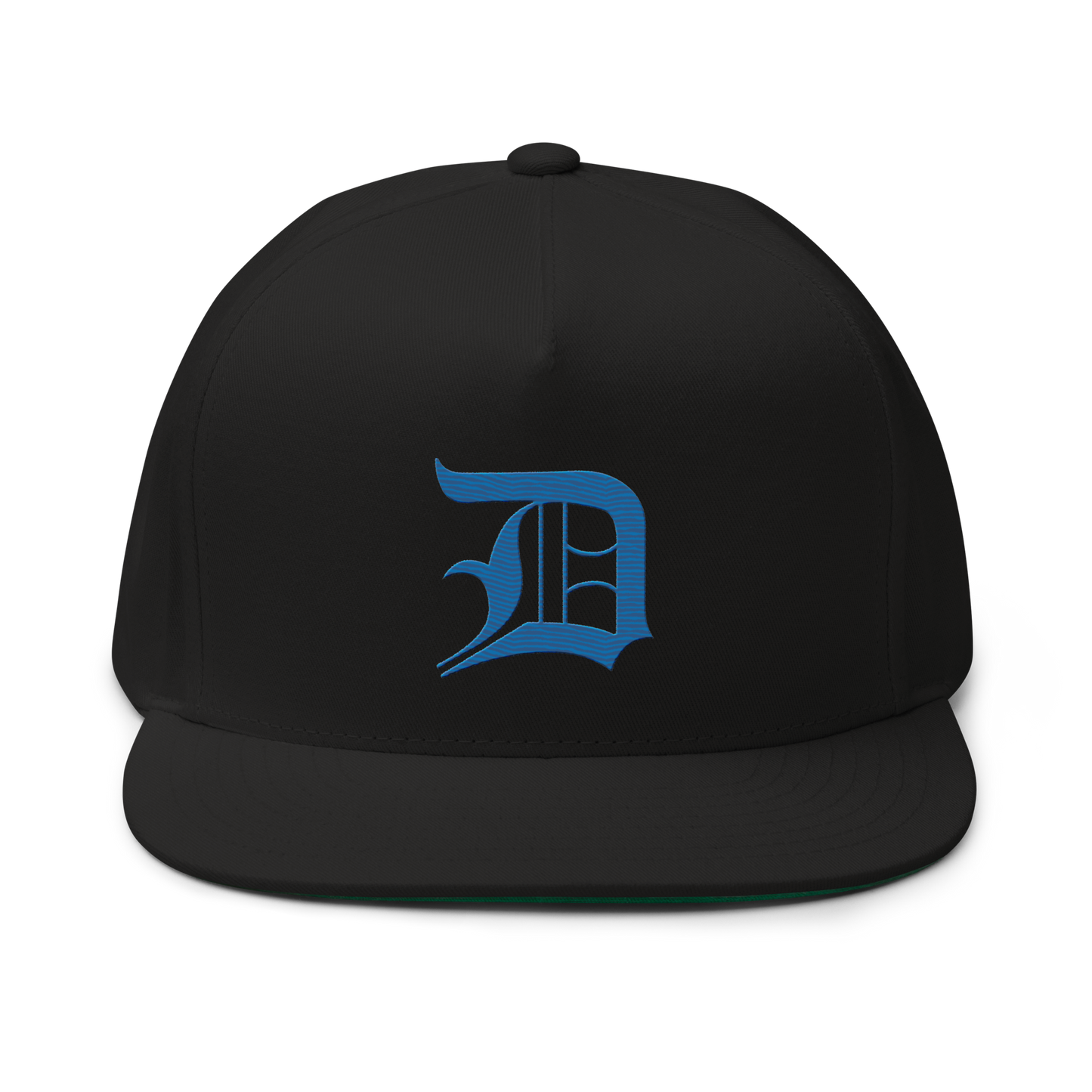 Detroit 'Old English D' Flat Bill Snapback (Azure)