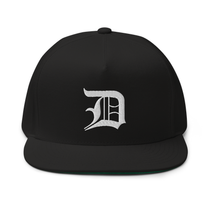 Detroit 'Old English D' Flat Bill Snapback