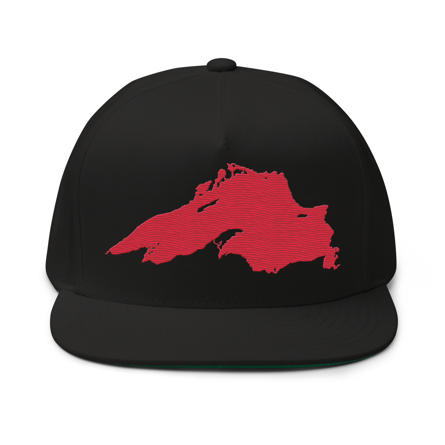 Lake Superior Snapback | 5-Panel - Lighthouse Red