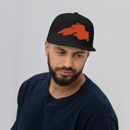 Lake Superior Snapback | 5-Panel - Maple Leaf Orange