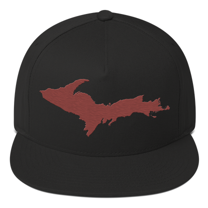 Upper Peninsula Snapback | 5-Panel - Ore Dock Red