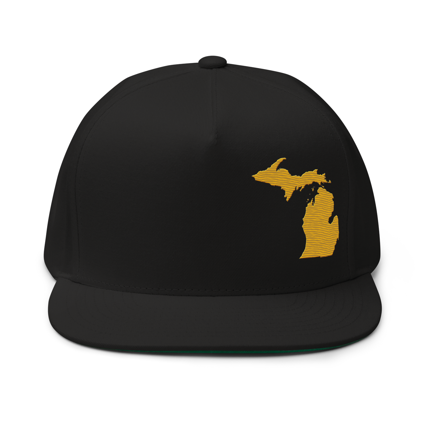 Michigan Snapback | 5-Panel - Gold Outline