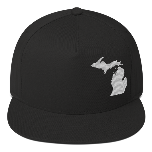 Michigan Snapback | 5-Panel - Platinum Outline