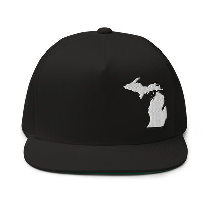 Michigan Snapback | 5-Panel - White Outline