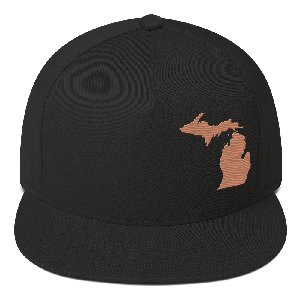 Michigan Snapback | 5-Panel - Copper Outline