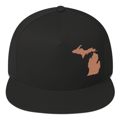 Michigan Snapback | 5-Panel - Copper Outline