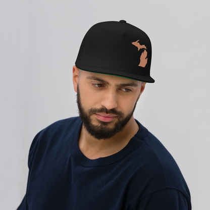 Michigan Snapback | 5-Panel - Copper Outline