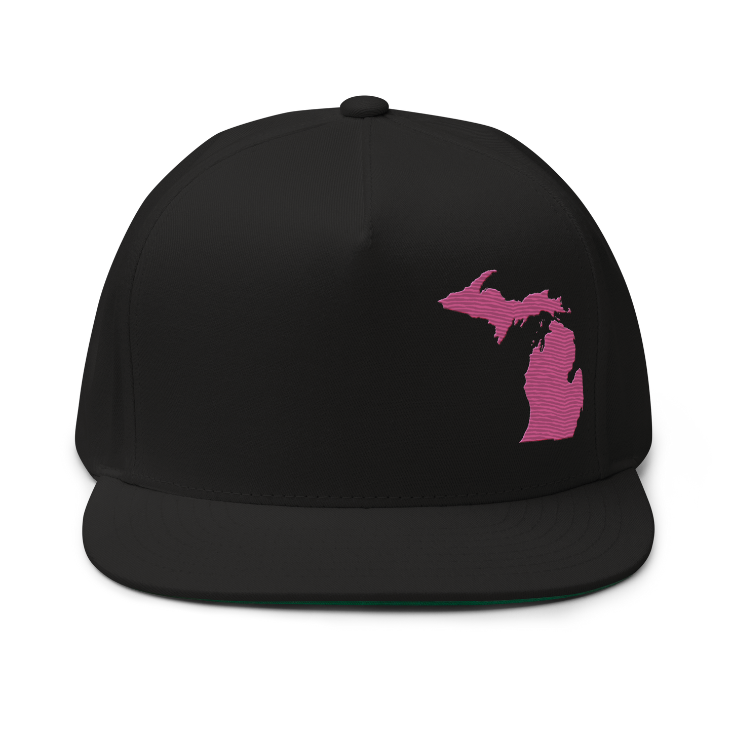 Michigan Snapback | 5-Panel - Apple Blossom Pink Outline